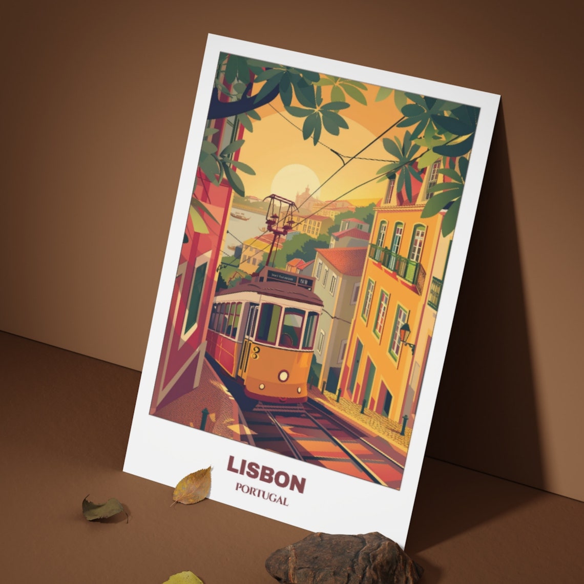 Lisbon Travel Poster Portugal Travel Poster Citycape Painting Print Wall Art Lisbon Home Decor Lisbon Trip Print - Image 3