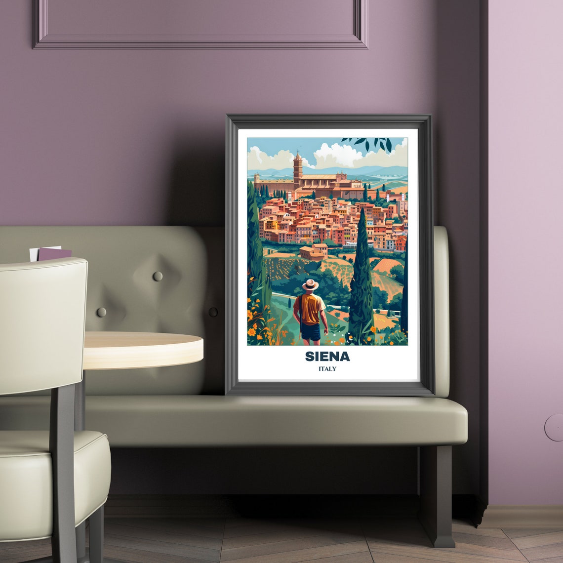 Siena Travel Poster Italy Travel Poster Citycape Painting Print Wall Art Siena Home Decor Siena Trip Art Print - Image 2