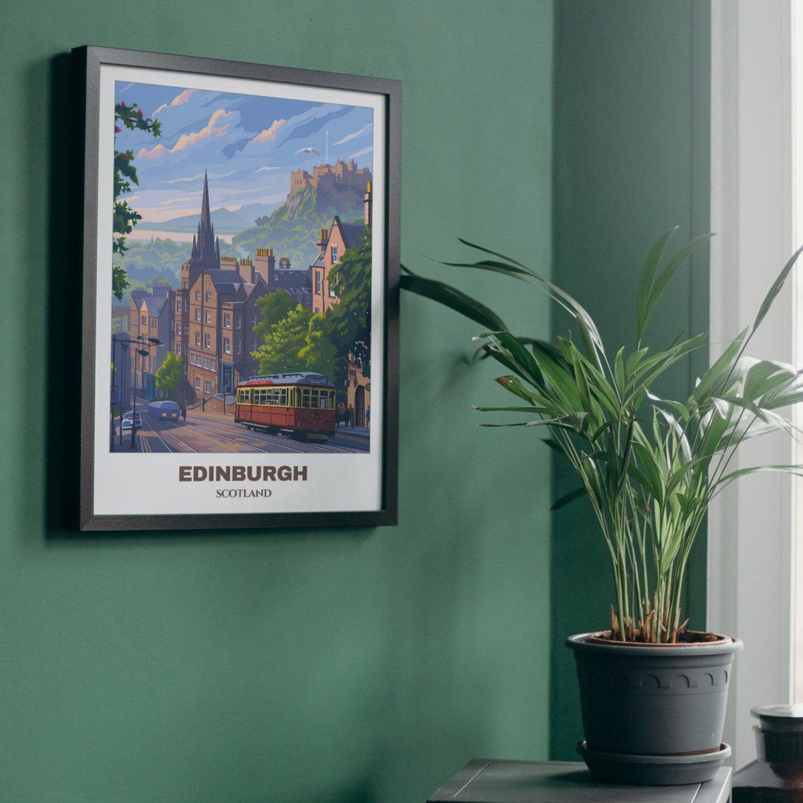Edinburg Travel Poster Scotland Travel Poster Edinburg Painting Print Wall Art Scotland Home Decor Edinburg Print - Image 5