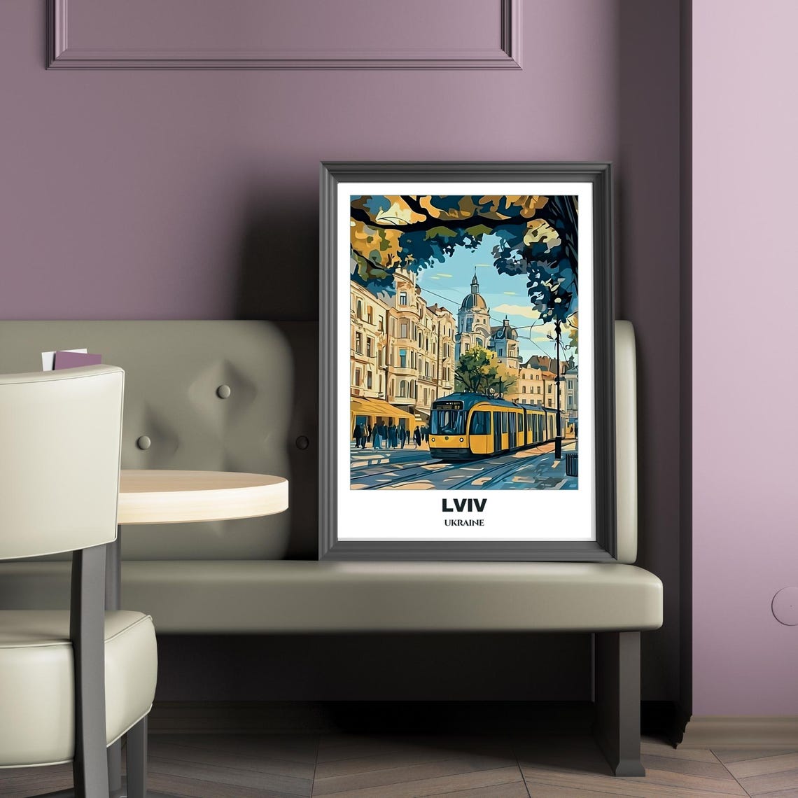 Lviv Travel Poster Ukraine Travel Poster Cityscape Painting Print Wall Art Lviv Home Decor Lviv Illustration Ukraine - Image 5
