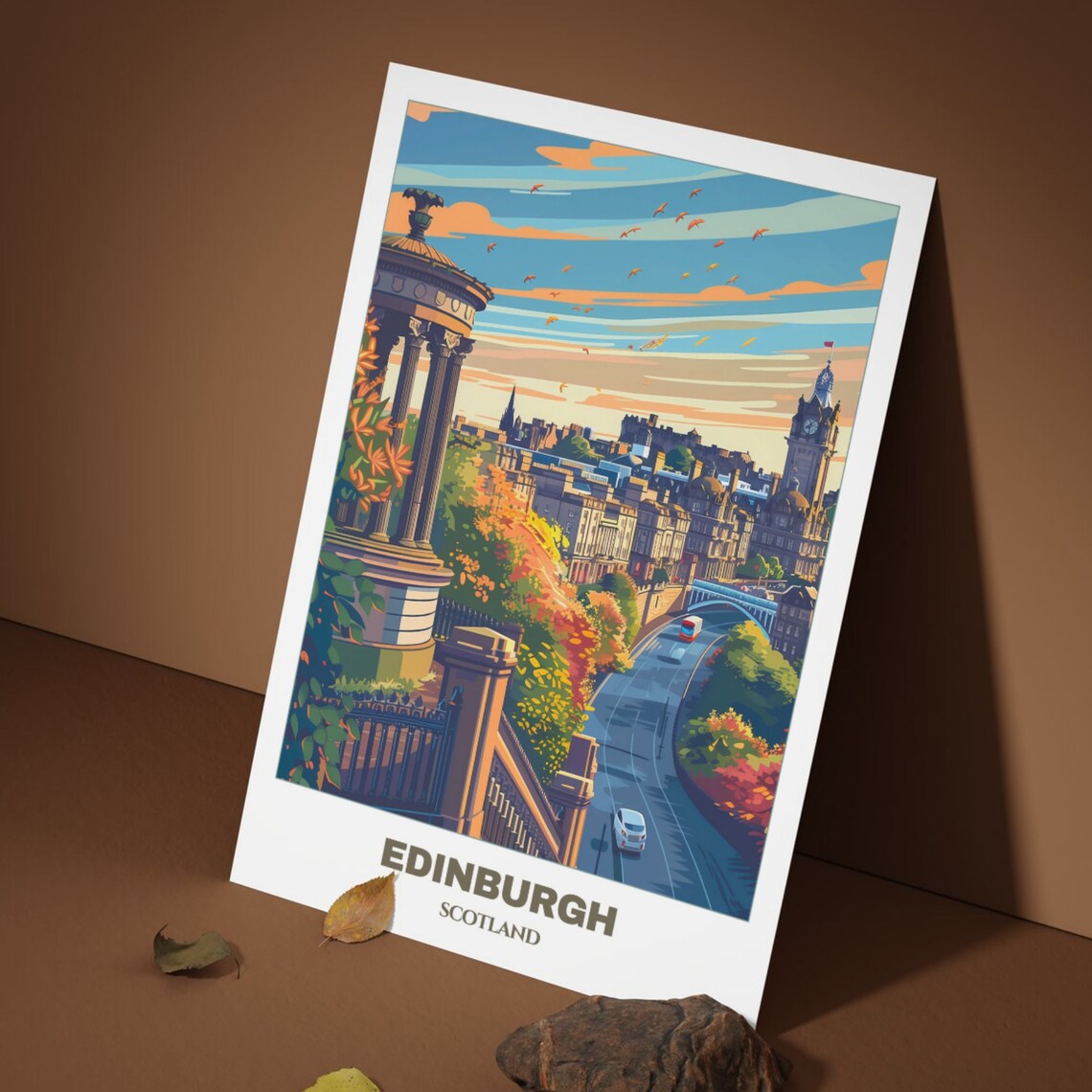 Edinburg Travel Poster, Scotland Wall Art Print - Image 3