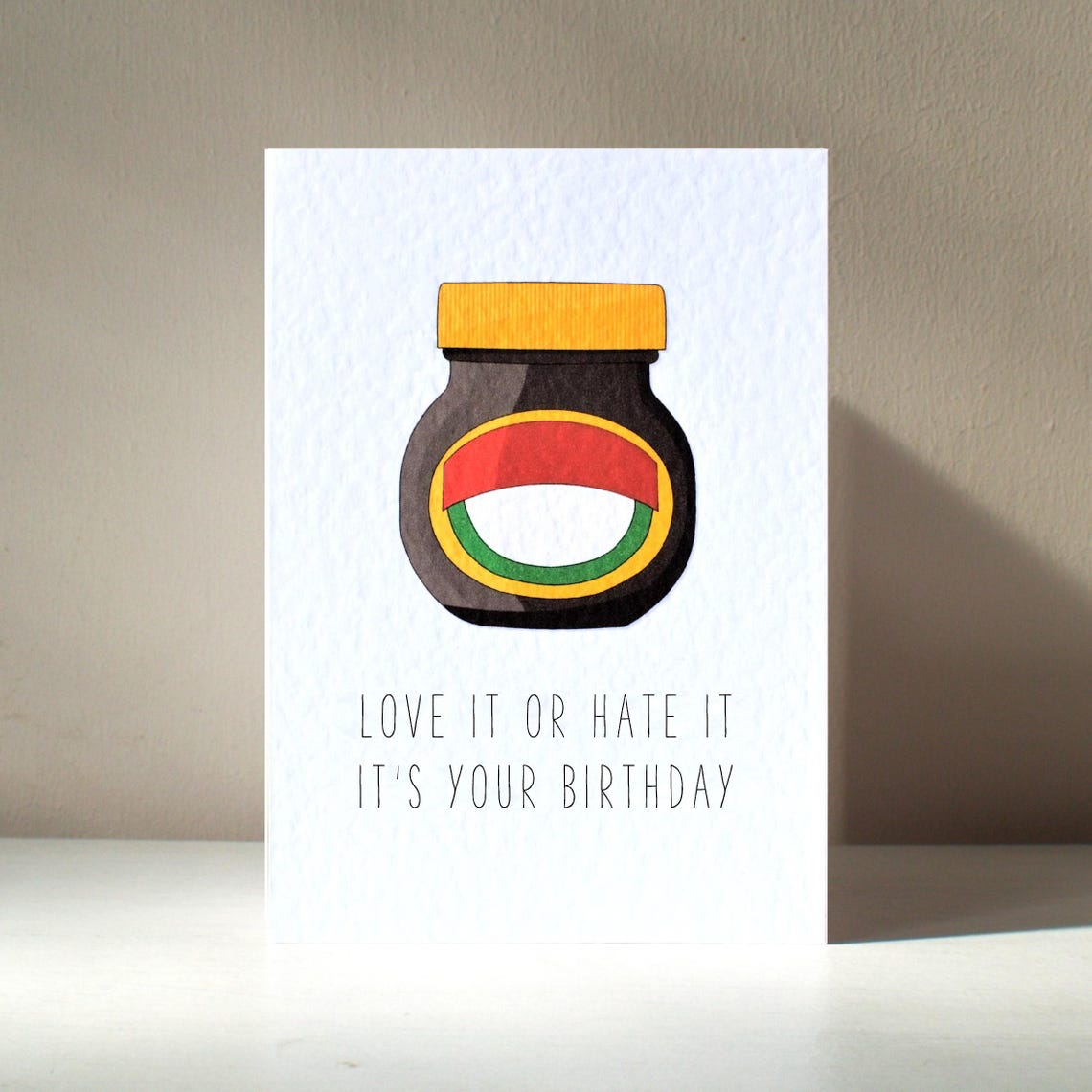 Funny Love It Or Hate It Yeast Spread Jar Pun Birthday Poster