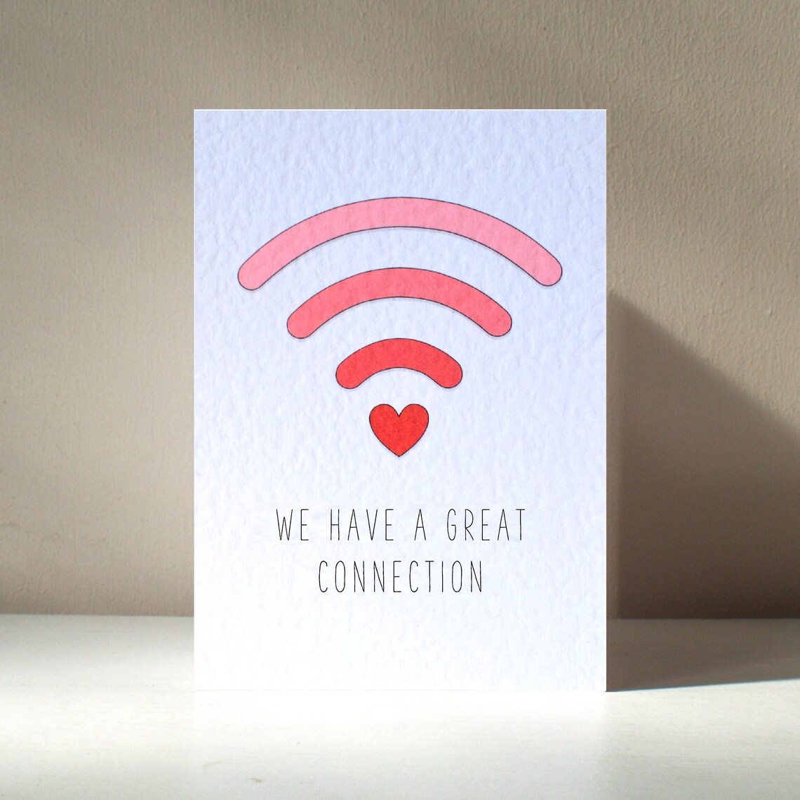 Great Connection Wifi Technology Pun Greeting Card