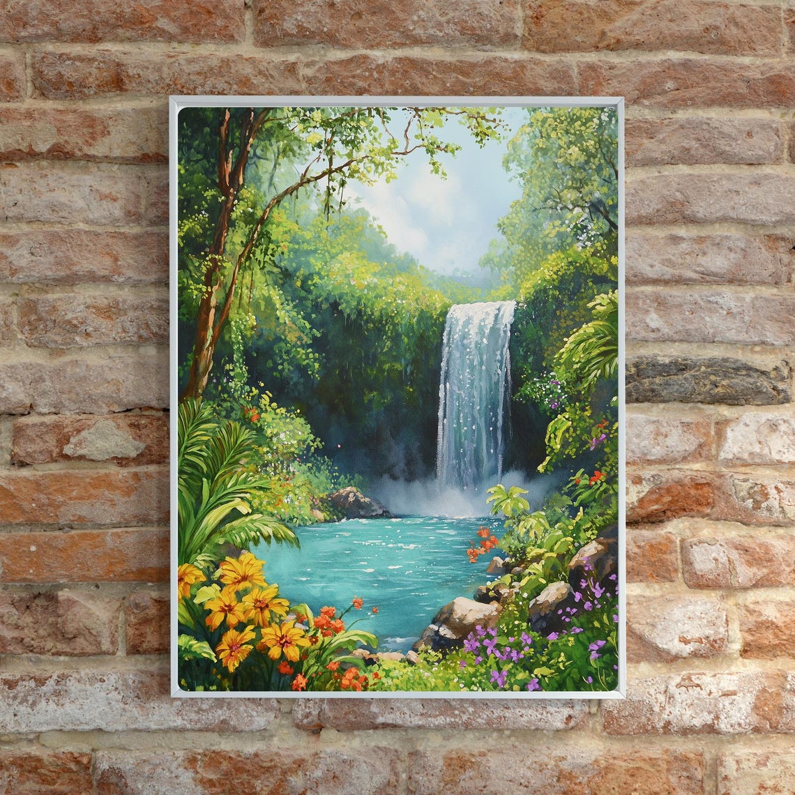 La Fortuna Waterfall Flowing Through Costa Rica Rainforest Poster - Image 6