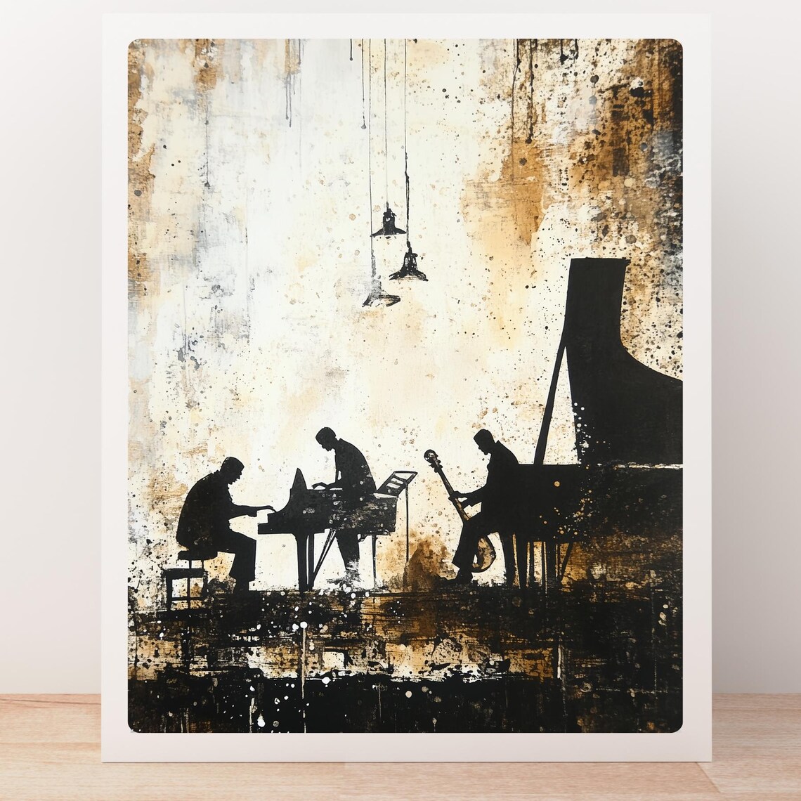 Jazz Band Silhouette Art Print, Minimalist New Orleans - Image 3