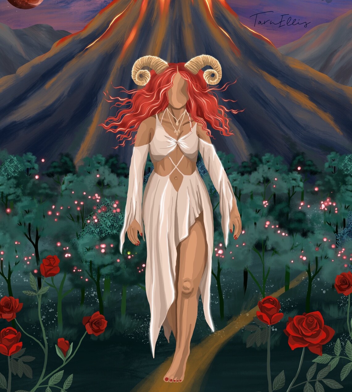 Aries Zodiac Art Print, Celestial Astrology Decor - Image 3