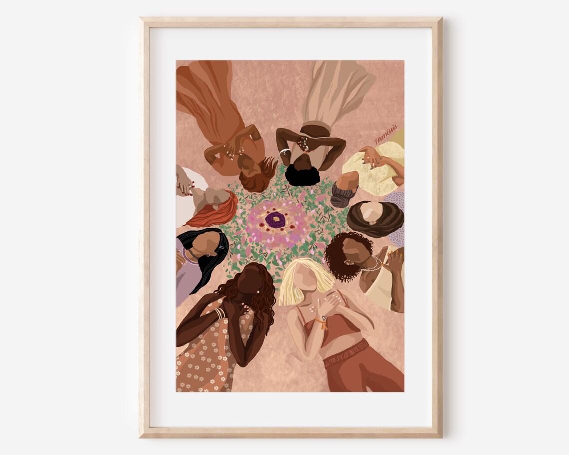 We Are One Fine Art Print, Unity Illustration