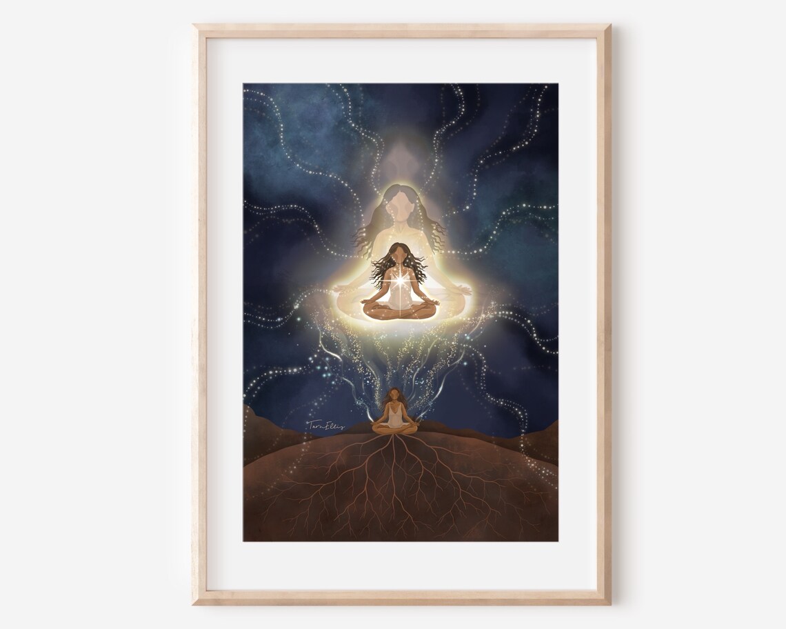 The Higher Self Spiritual Cosmic Art Print