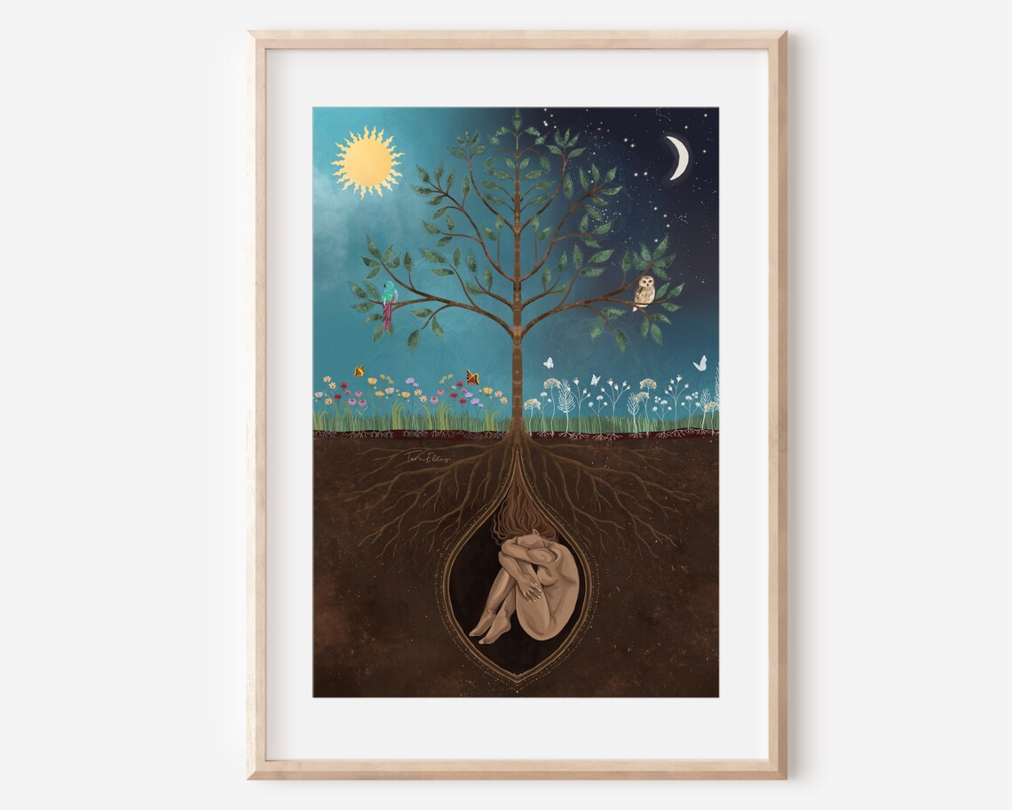 Tree of Life Nature Spirit Tree Art Print