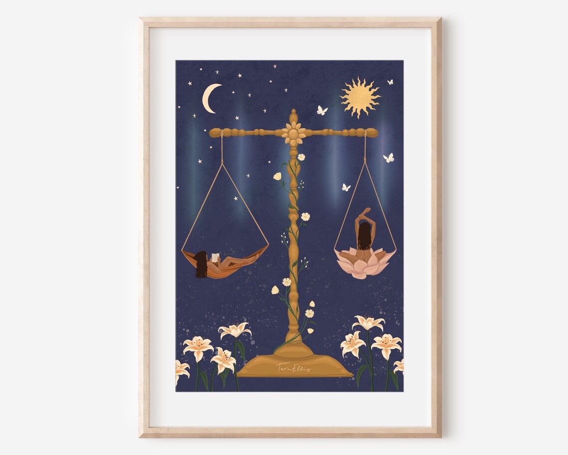 Balance Self Love Work Play Ethereal Art Print