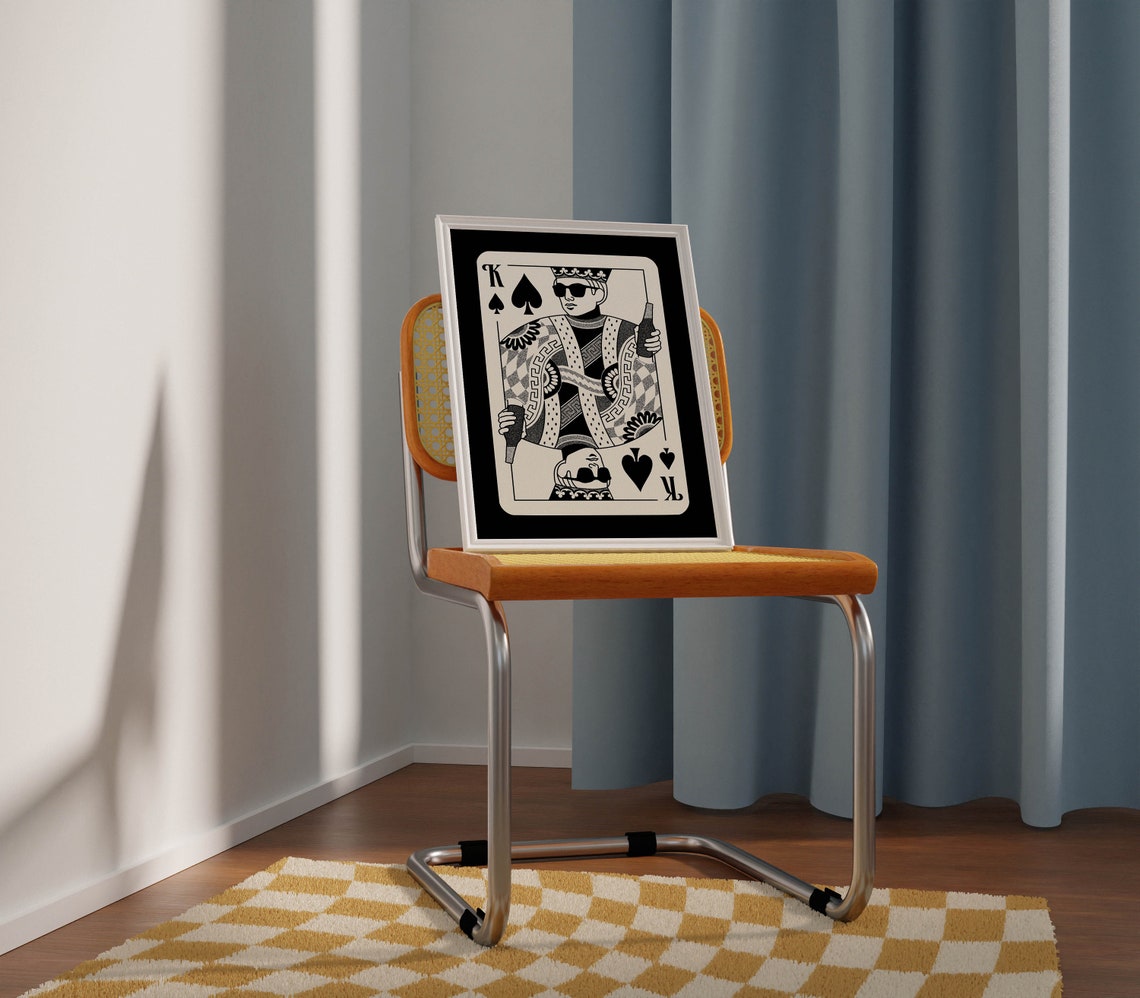 Poker Retro 70s Style Art Print - Image 2