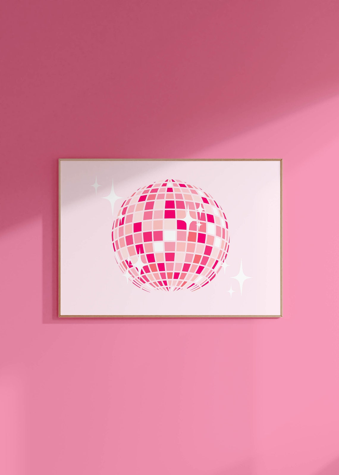 Disco Ball Art Print, Y2K Dorm Decor