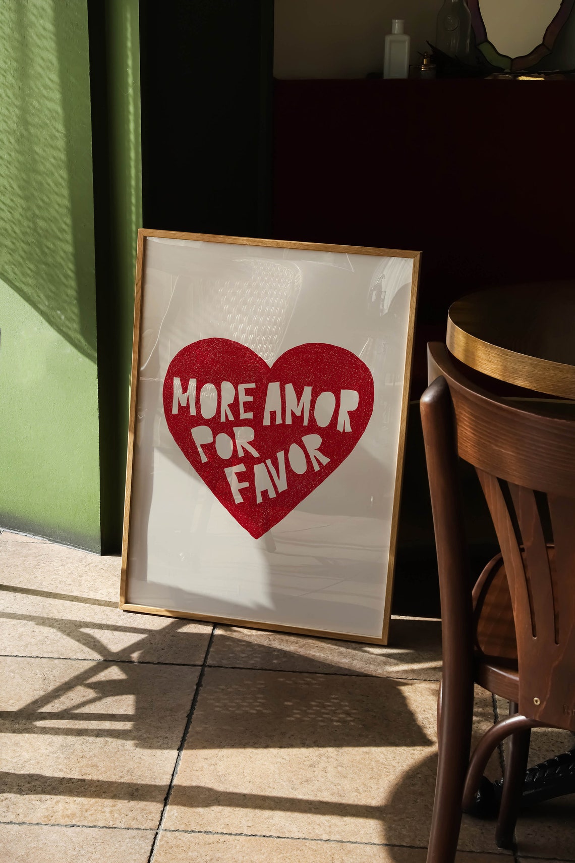More Amor Por Favor Inspirational Art Trendy Wall Art Living Room Poster Positive Affirmation Wall Art Trendy Art Print Coquette Room Decor - Image 2