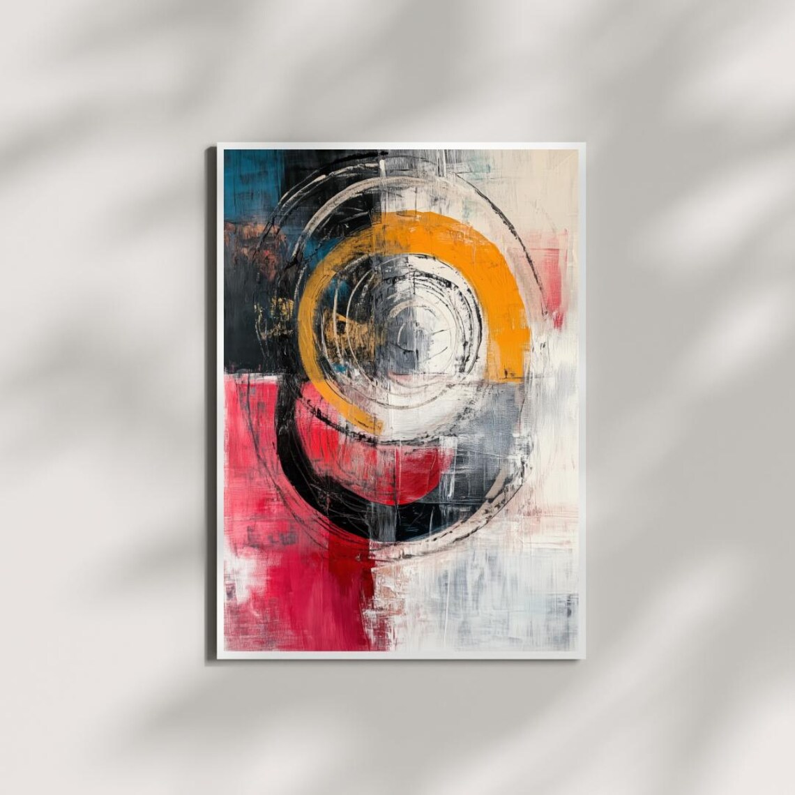 Modern Abstract Circles, Bold Geometric Art Print - Image 3