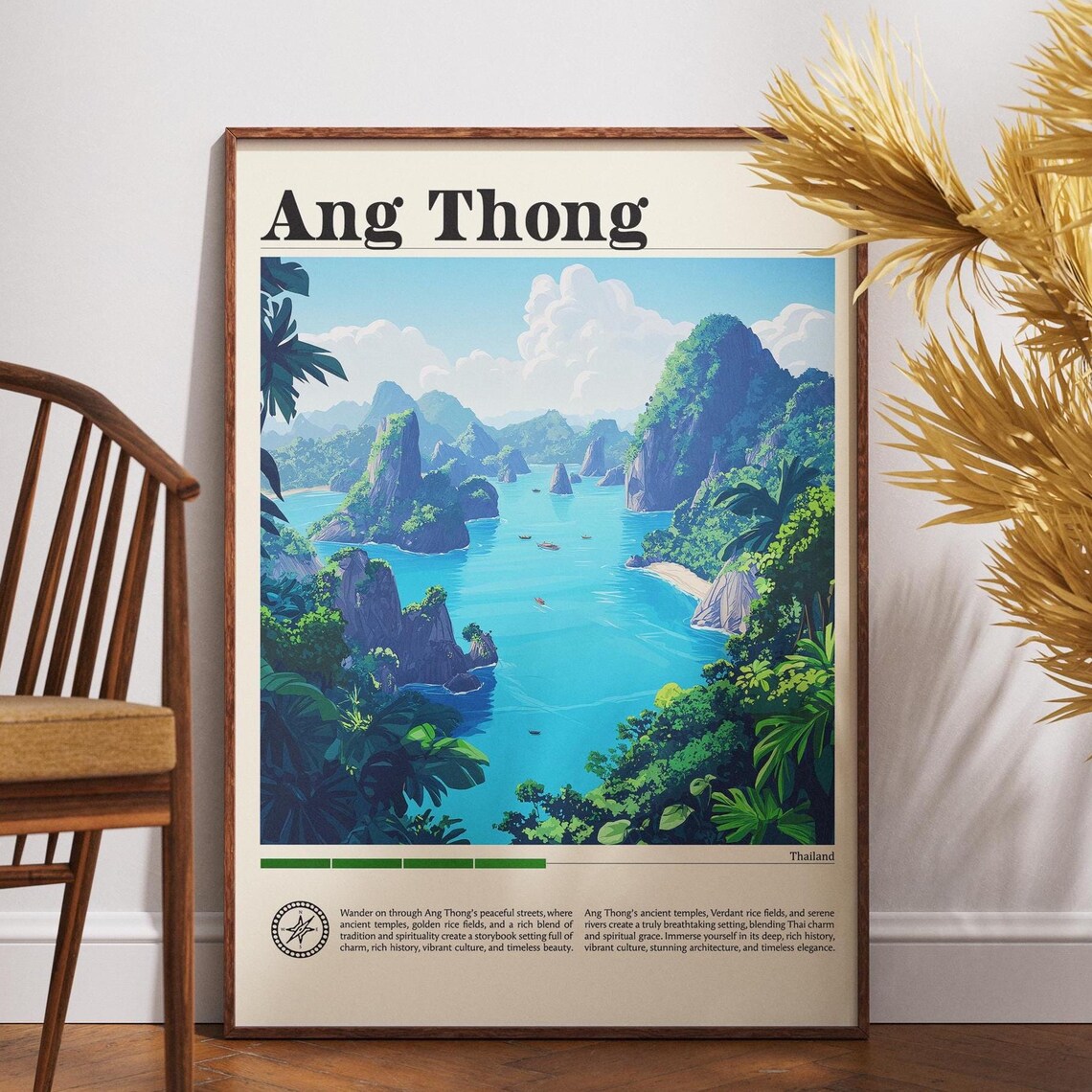 Ang Thong Travel Poster, Thailand National Park