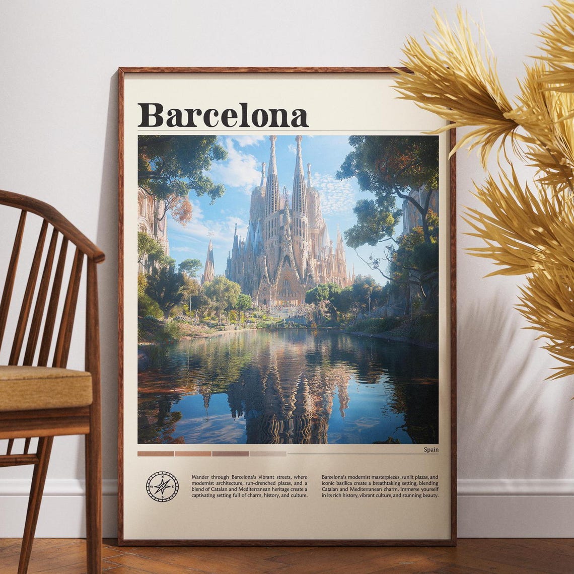 Barcelona City Spain Travel Print Spain Travel Poster Travel Wall Art City Map Print Travel Poster Travel Art Gift Travel Home Decor