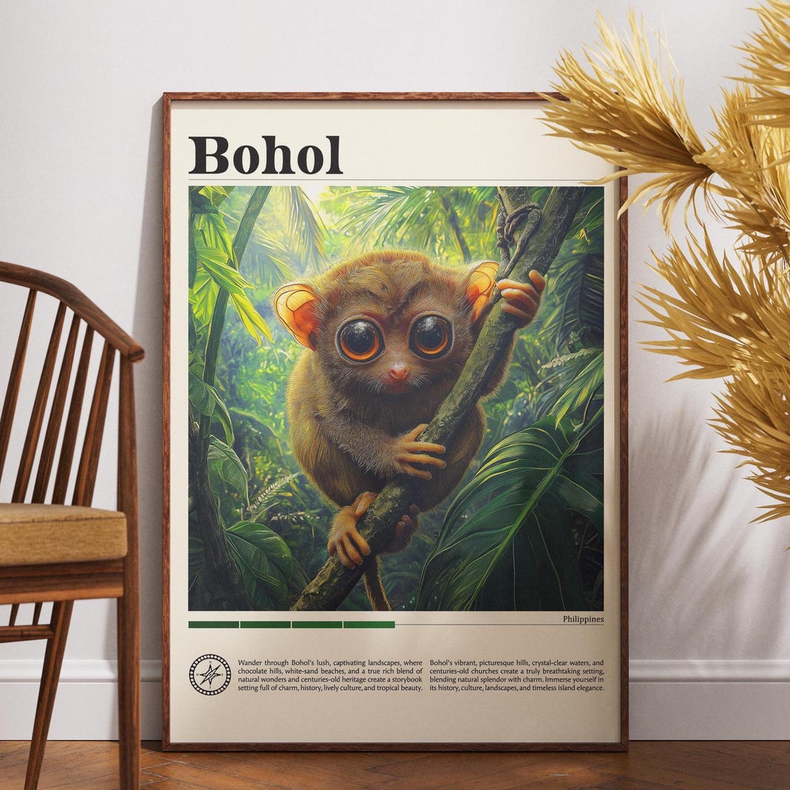 Bohol Travel Poster, Philippines
