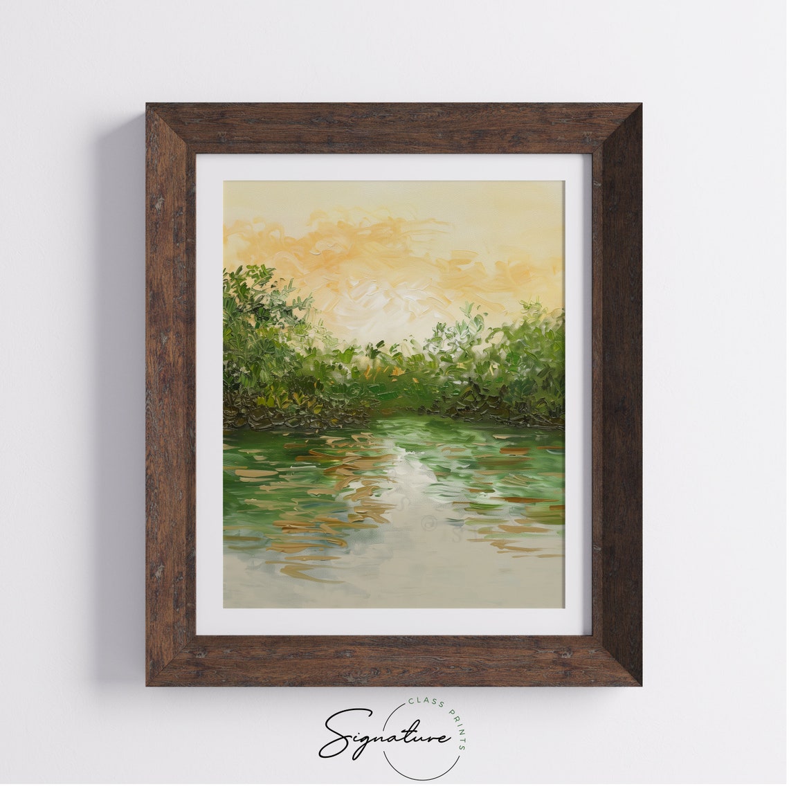 Sunrise Over Mangrove Forest Golden Water Reflections Poster - Image 4