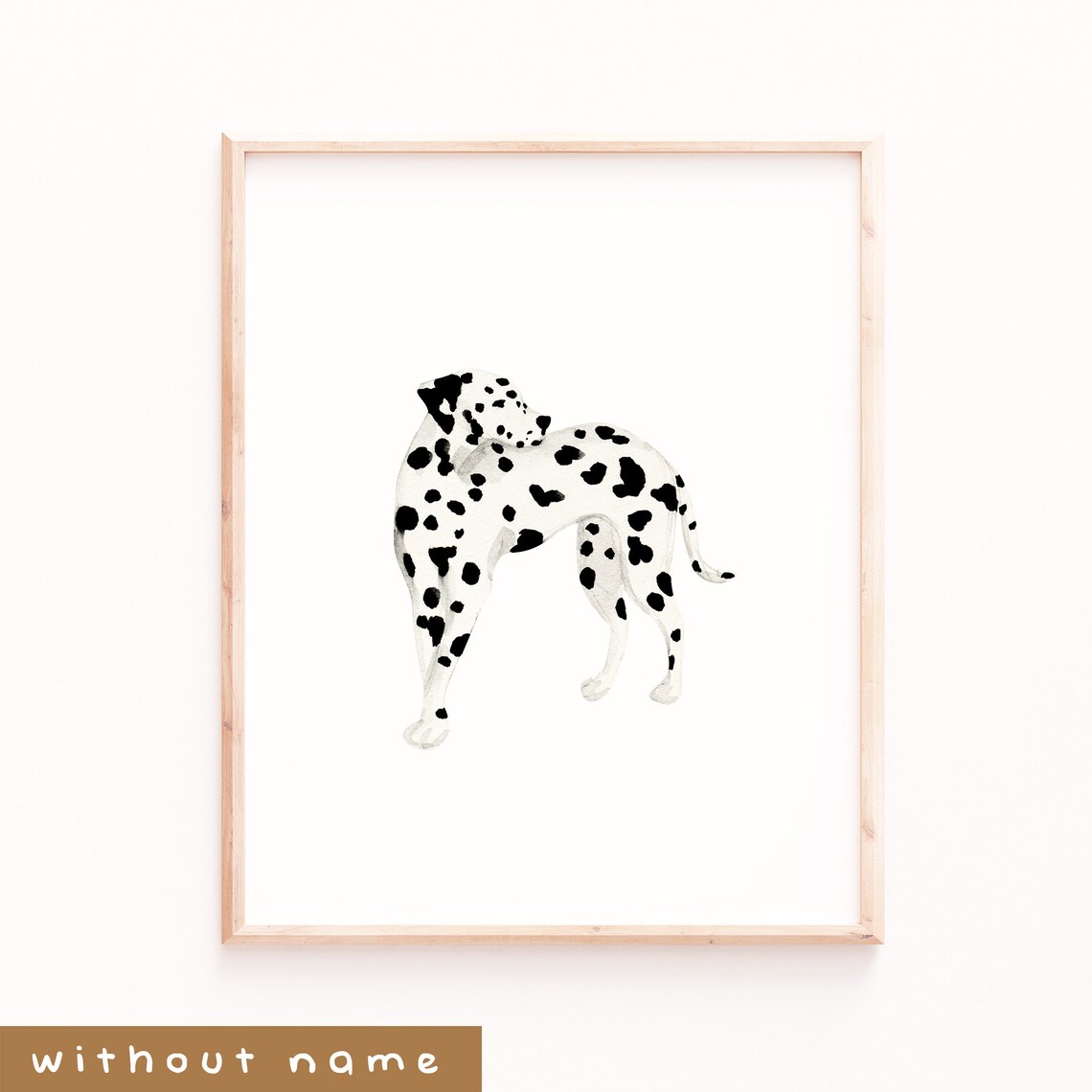 Dalmatian Print Dog Name Art Print, Christmas Gift - Image 4