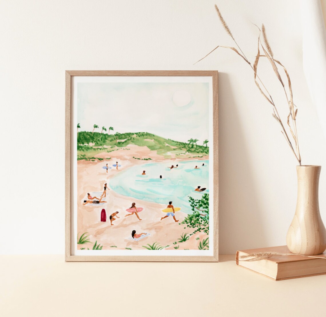 Beach Ocean Art Print, Tropical Wall Decor - Image 2