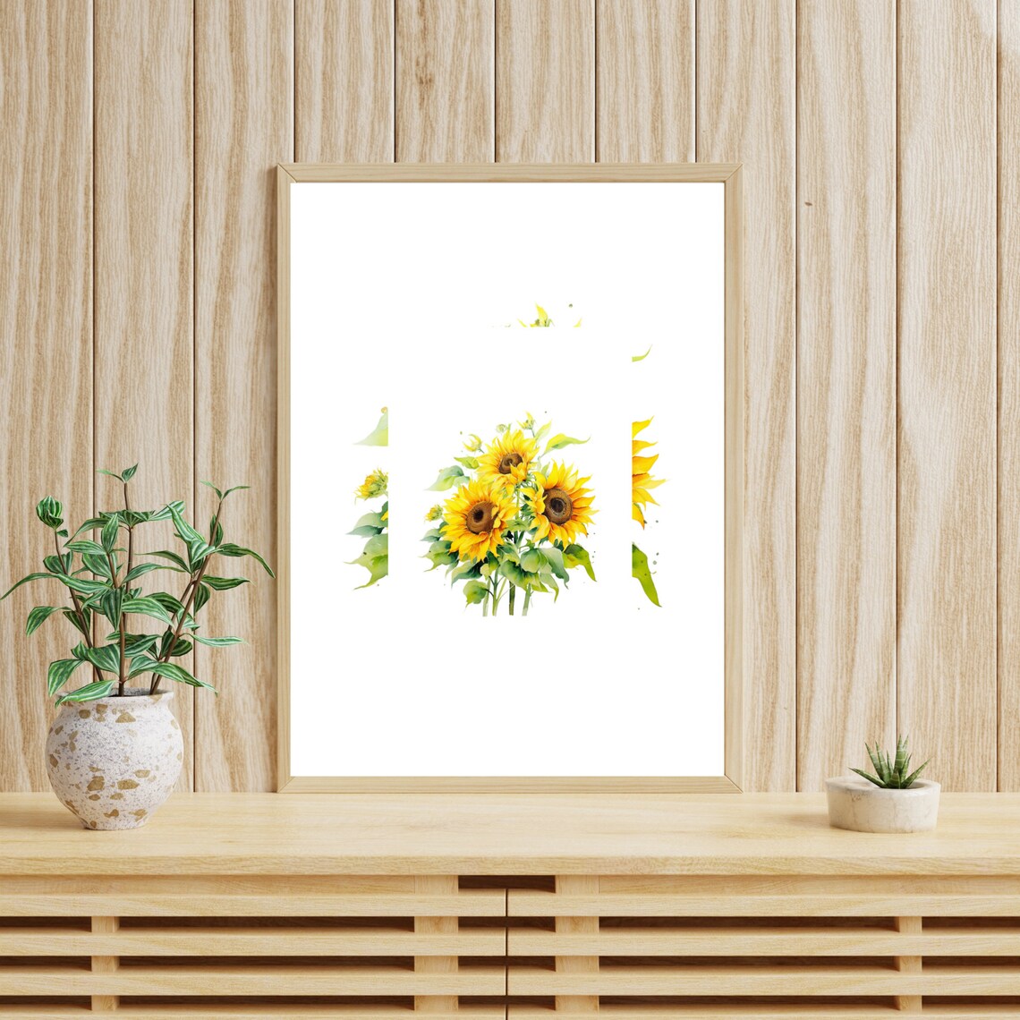 Sunflowers Watercolor Art Print, Floral Botanical - Image 4