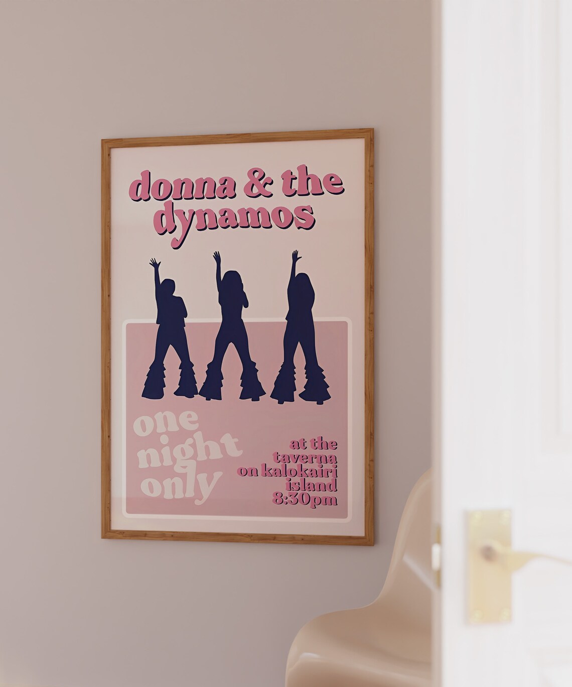 Donna and the Dynamos One Night Only Retro Disco Concert Poster