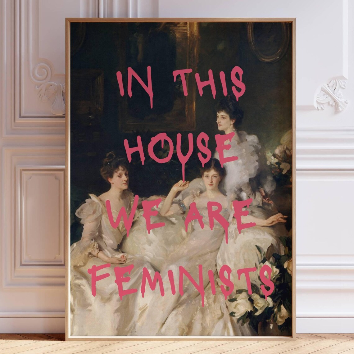 In This House We Are Feminist Art Print, Vintage - Image 8