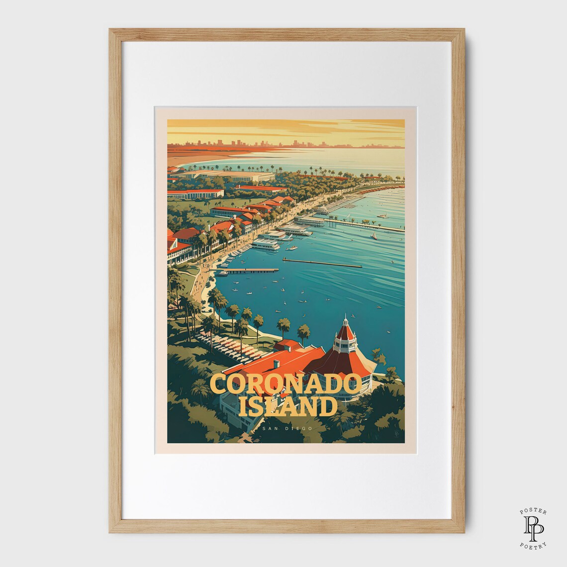 Coronado Island San Diego Travel Poster, Hotel Del Coronado - Image 4
