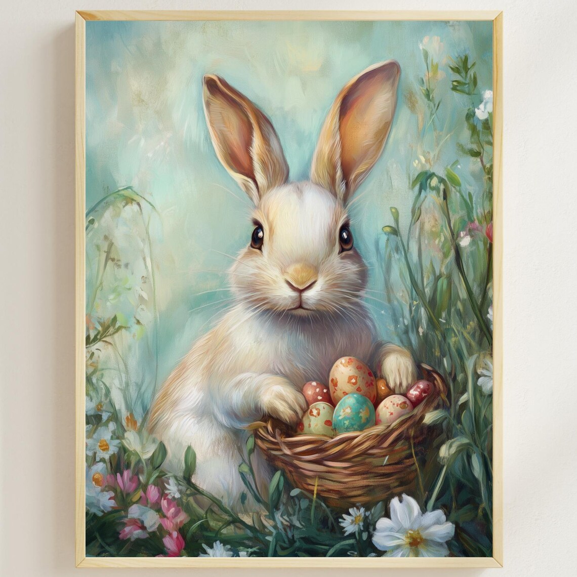 Vintage Easter Bunny, Retro Rabbit Illustration