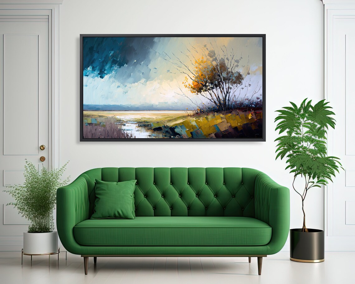 Abstract Modern Landscape Art Print, Nature Inspired - Image 3