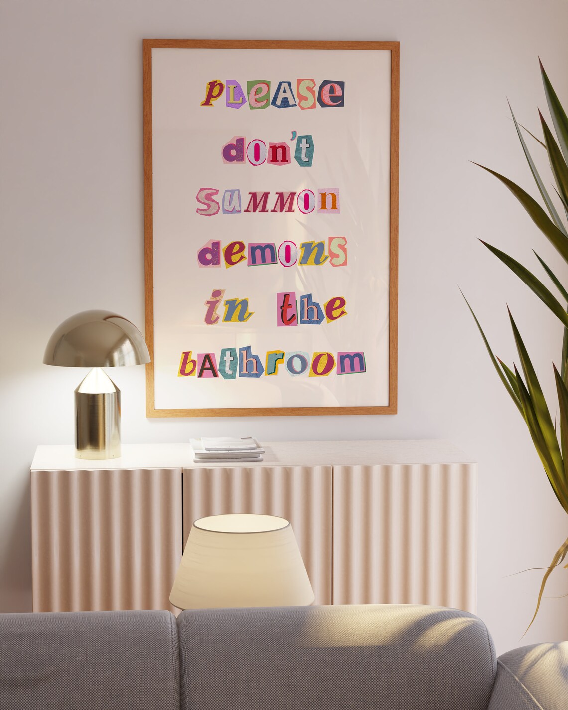 Please Don't Summon Demons In The Bathroom Art Print - Image 6