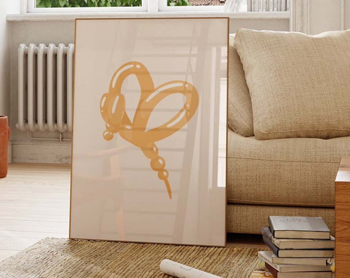 Bubble Balloon Animals, Boho Minimalist Modern Art