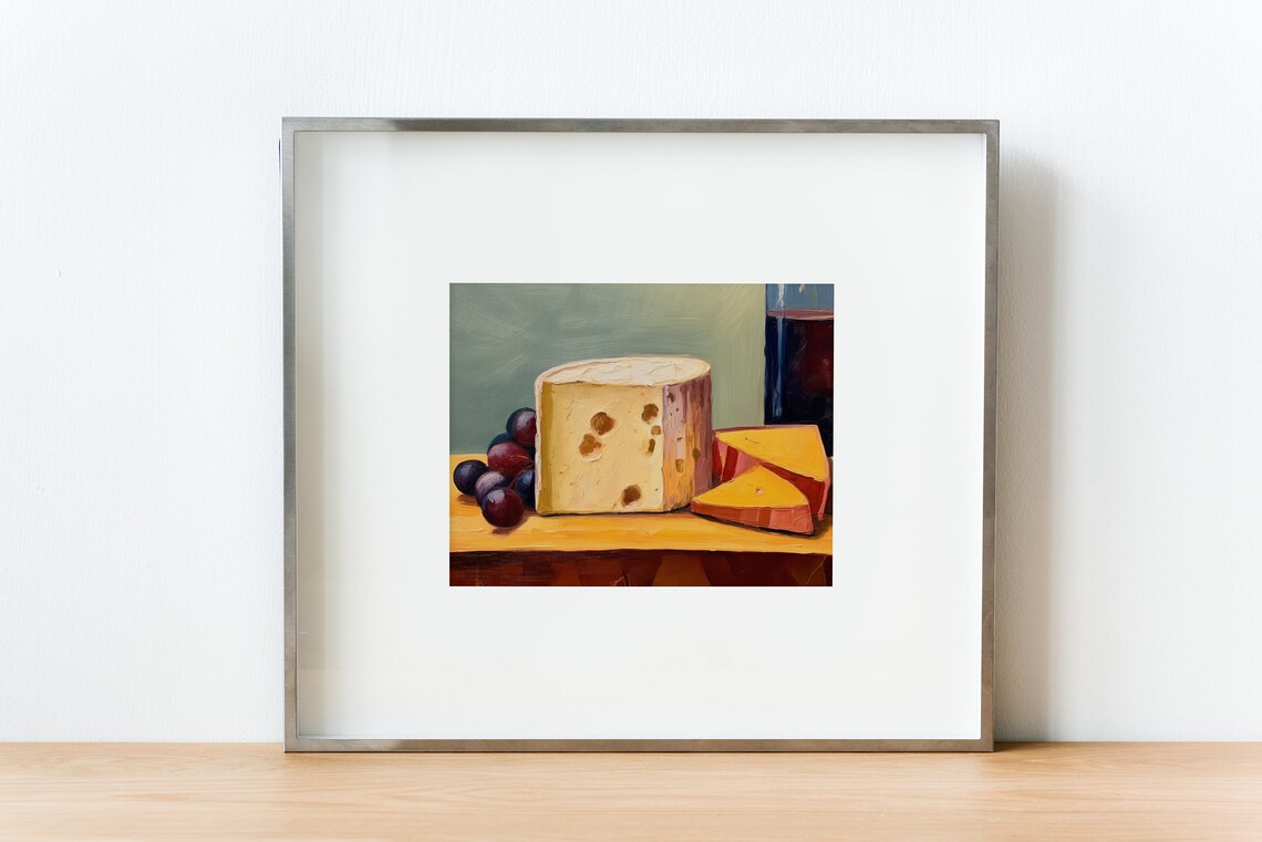 Cheese Print French Farmhouse Kitchen Art Print - Image 2