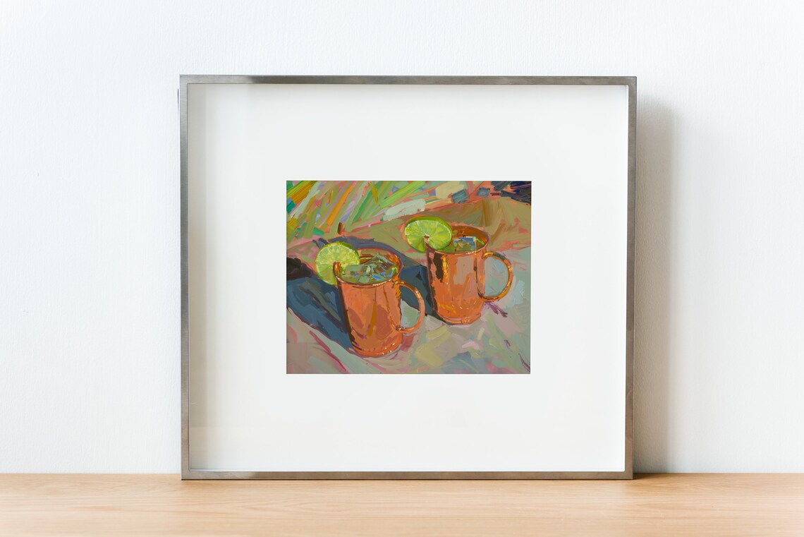 Moscow Mule Retro Cocktail Poster Art Print - Image 3