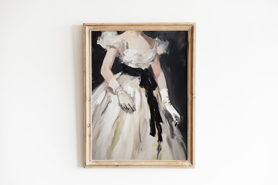 Moody Coquette Print, Dark Academia Decor