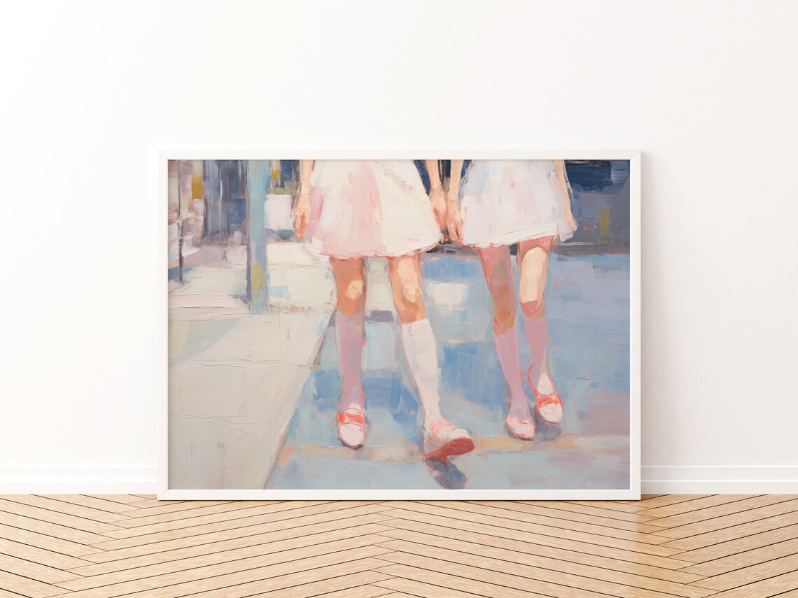 Girly Pink Vintage Print, Preppy Dorm Decor - Image 3
