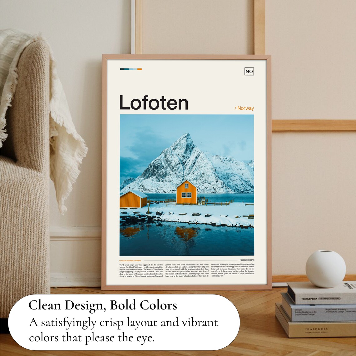 Lofoten Norway Travel Poster, Nordic Wall Art - Image 3