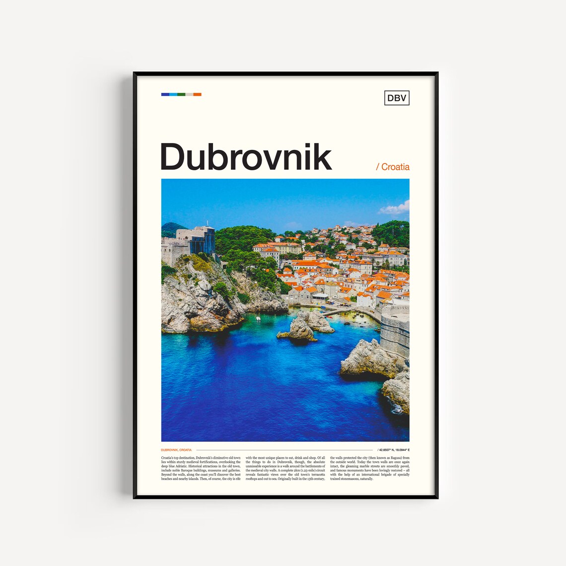 Dubrovnik Print Dubrovnik Poster Dubrovnik Wall Art Dubrovnik Art Print Dubrovnik Photo Croatia Print Croatia Poster Croatia Wall Art