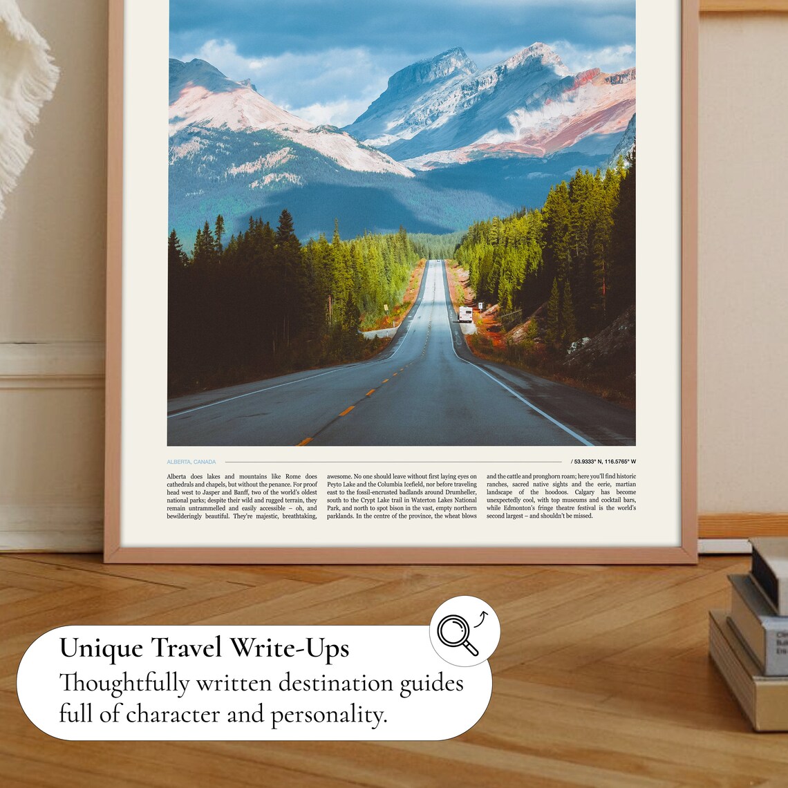 Alberta Travel Poster, Canada Landscape Art Print - Image 2