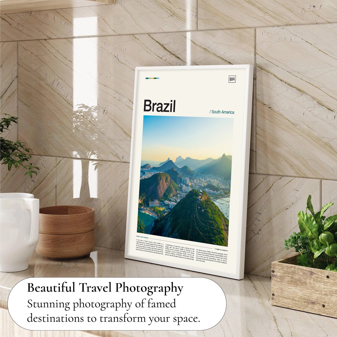 Brazil Travel Poster, World & Cultural Art Print - Image 4