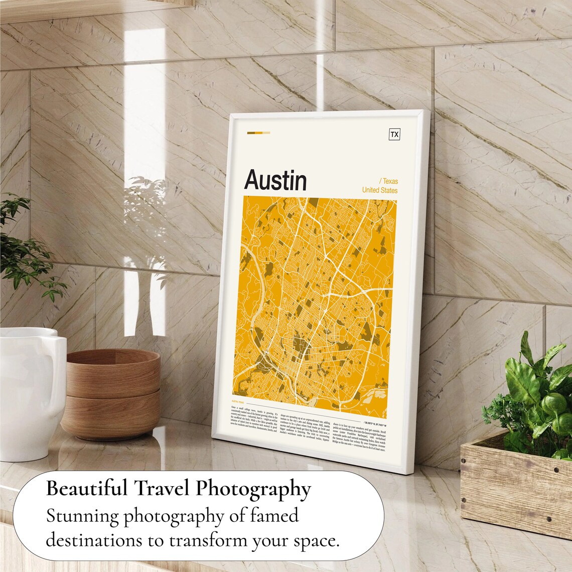 Austin Map Print, Austin Travel Poster - Image 4