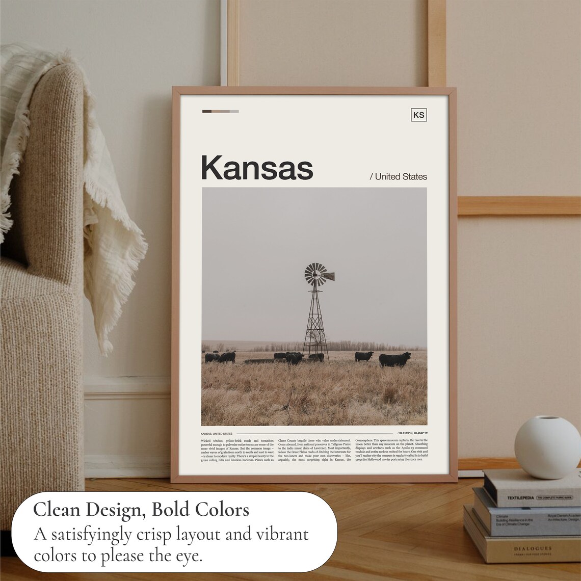 Kansas Photography Travel Poster Print - Image 3