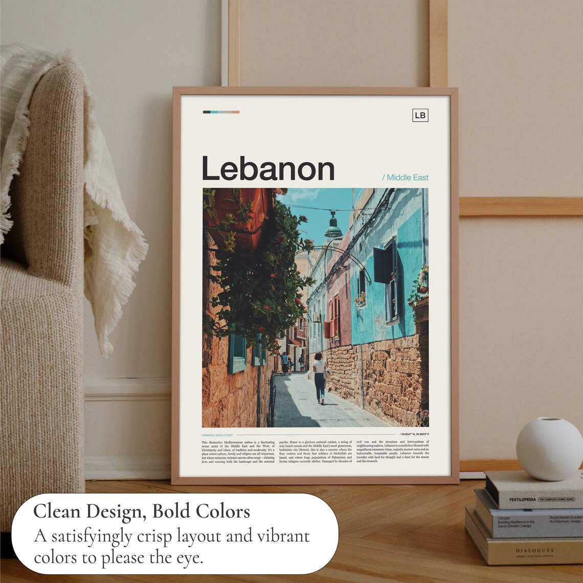 Lebanon Travel Poster, Place-Inspired Wall Art - Image 3