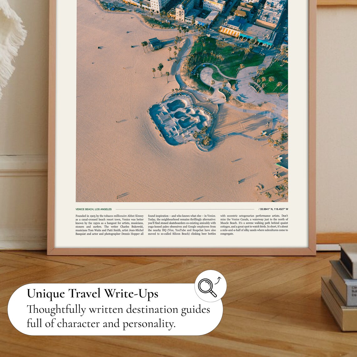 Venice Beach Los Angeles Aerial Skate Park Coast Photo Travel Poster - Image 2