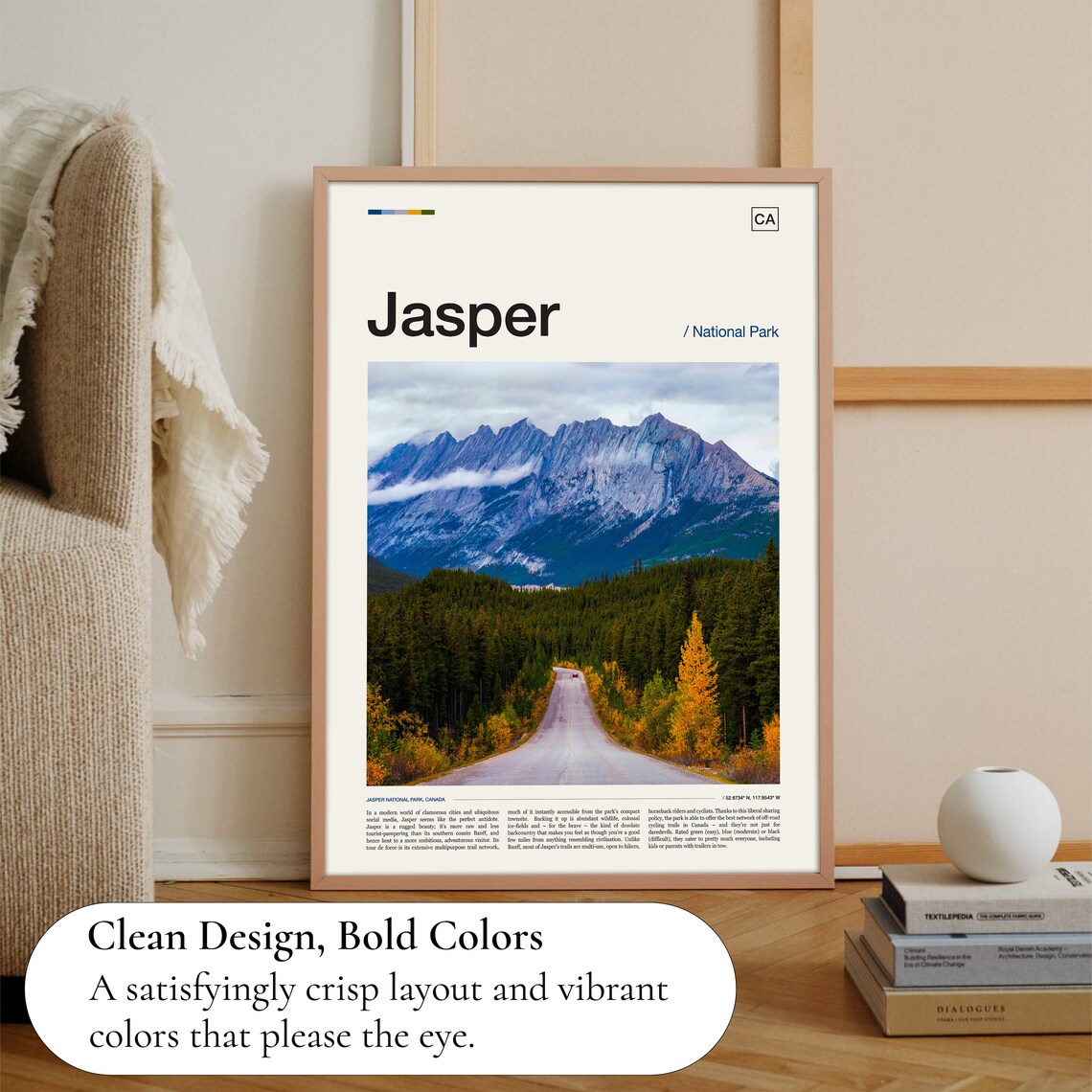 Jasper National Park Travel Poster, Jasper Print - Image 3