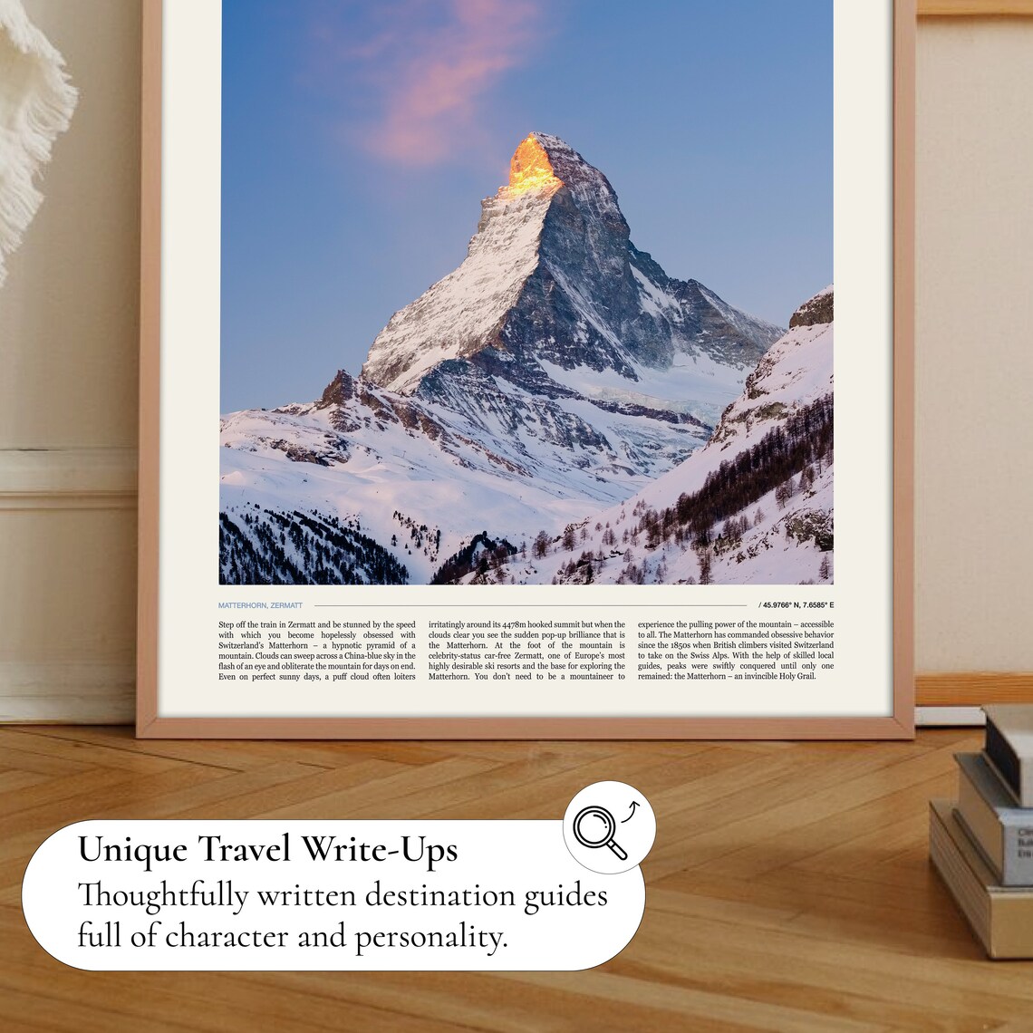 Matterhorn Travel Poster, Mountain Landscape - Image 2