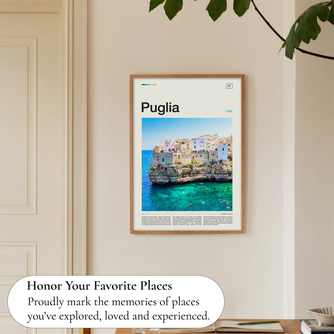 Puglia Italy Polignano a Mare Cliffside Town Coast Travel Poster - Image 5