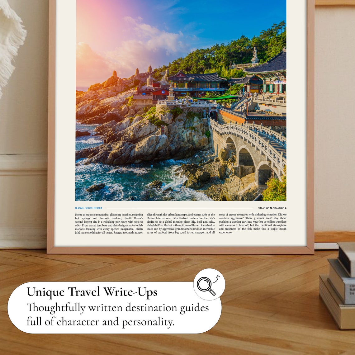 Busan Poster South Korea Poster Traveller Gift Busan Art Korea Poster Busan Photo Asia Print Travel Poster City Wall Art - Image 2