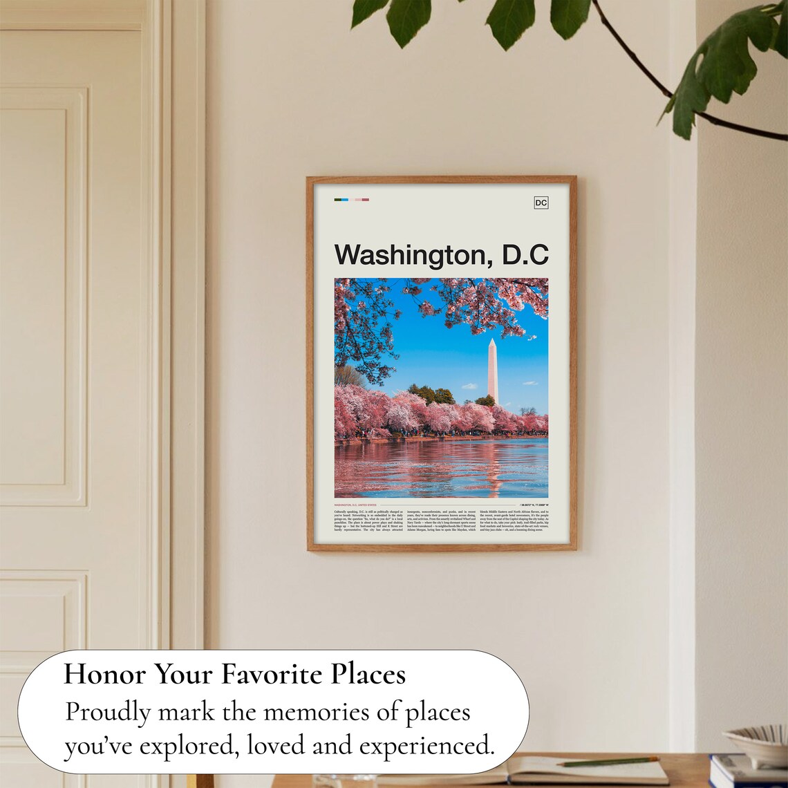 Washington DC Travel Poster, Capital City Wall Art - Image 5