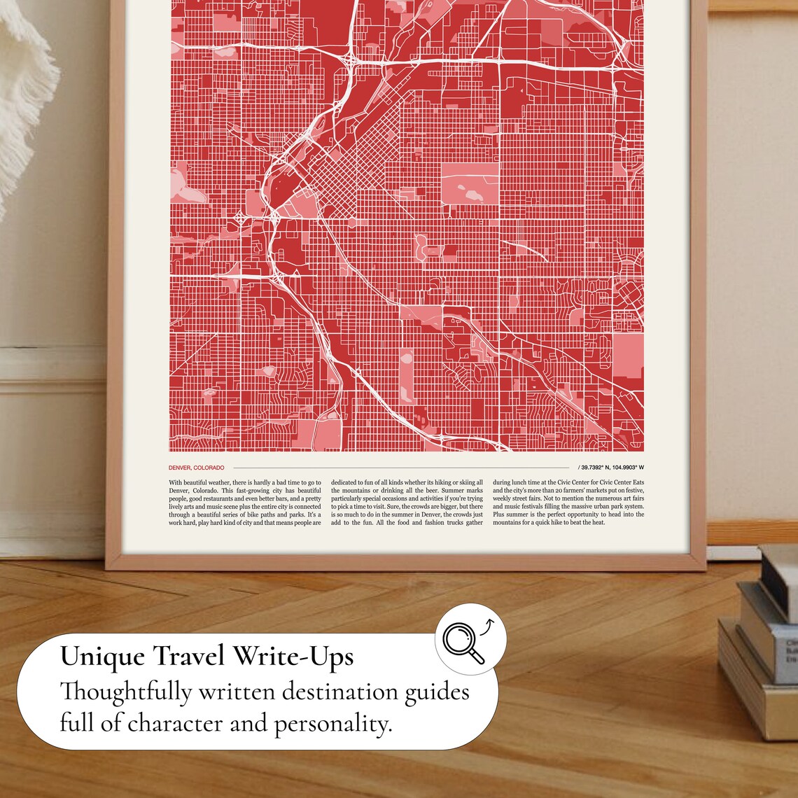 Denver Map Print, Travel Poster for Home Walls - Image 2